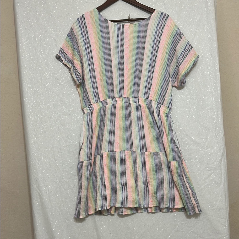Adorable! Dolan AnthropologieRainbow Dress. Size XL